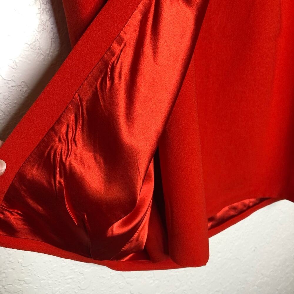 City Chic Tiger Lily Enchant orange red strapless draped dress size Small 16 NWT - Picture 14 of 16